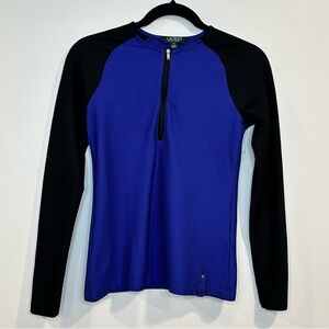 Lauren Ralph Lauren Women’s Blue Long Sleeve Honeycomb Size XS Activewear Top